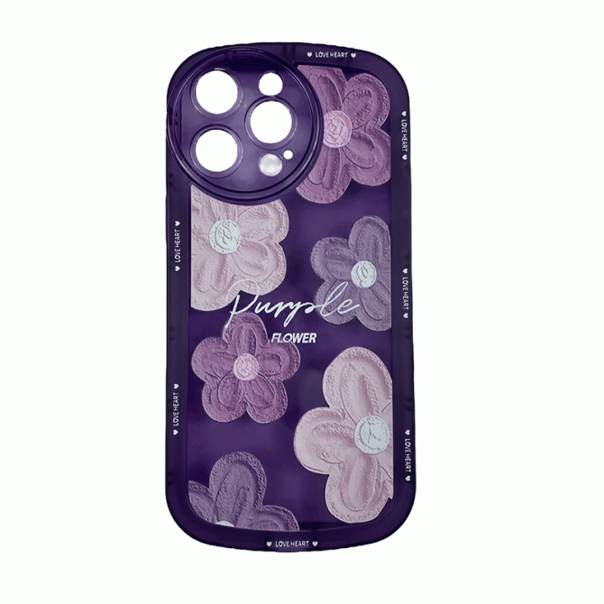 Чохол Flower Boom series for iPhone 13 Pro Purple