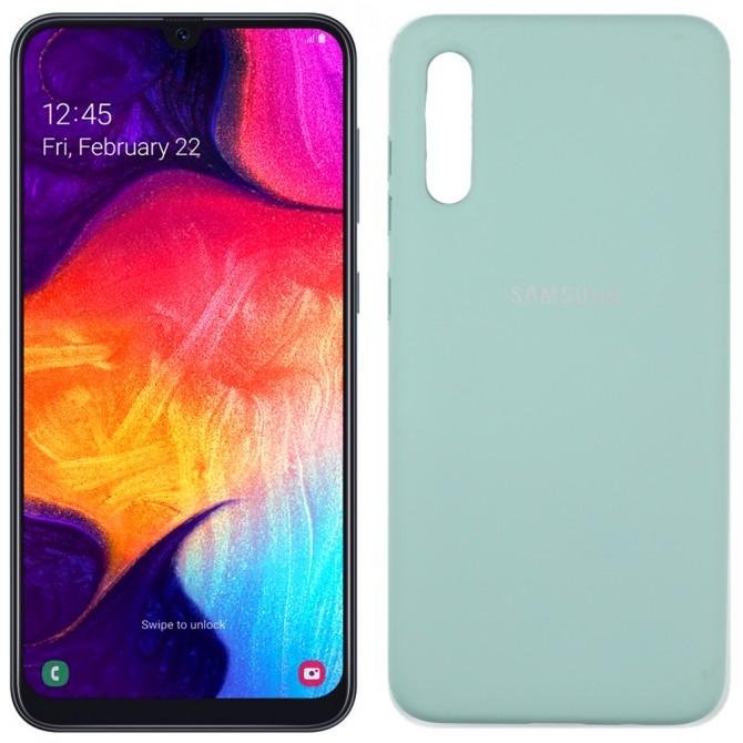 Чехол Soft Case для Samsung A705 Galaxy A70 2019 Светло голубой FULL