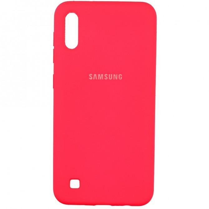 Чохол Soft Case для Samsung A105 Galaxy A10 2019 Яскраво Рожевий FULL-1