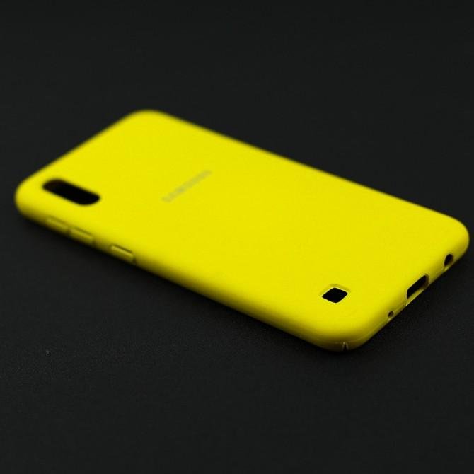 Чехол Soft Case для Samsung A105 Galaxy A10 2019 Желтый FULL-3