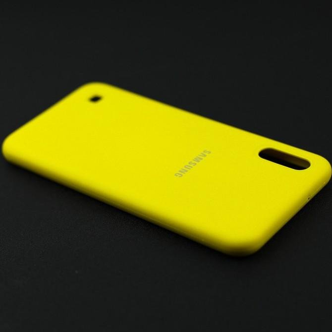 Чехол Soft Case для Samsung A105 Galaxy A10 2019 Желтый FULL-4