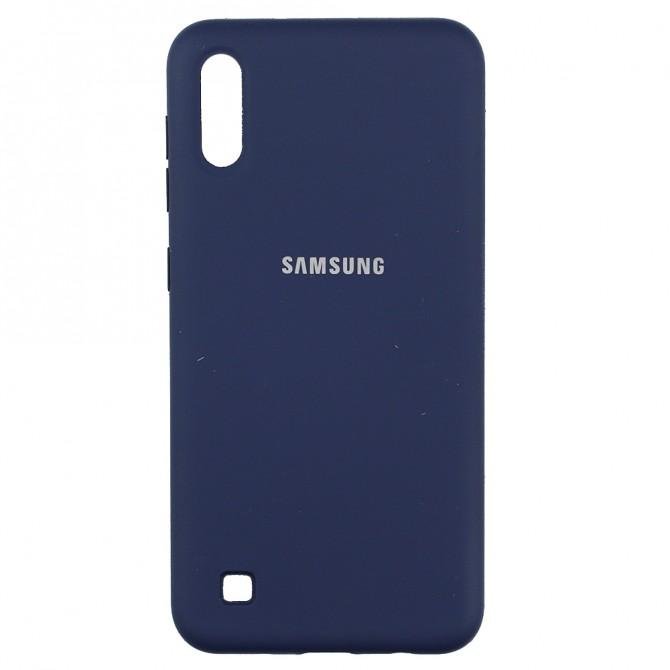 Чохол Soft Case для Samsung A105 Galaxy A10 2019 Синiй FULL-1