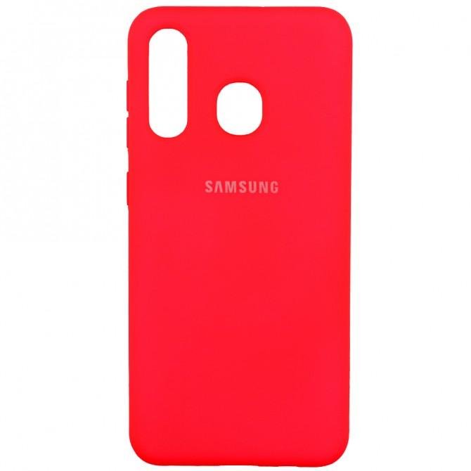 Чехол Soft Case для Samsung A205/305 Galaxy A20/A30 2019 Ярко розовый FULL-1