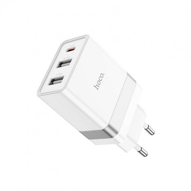 МЗП 2USB + Type-C Hoco N21 Pro PD30W+QC3.0 White