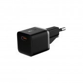 МЗП 1Type-C Baseus GaN5 Fast Charger (mini) 1C 25W EU Black + Type-C to Type-C МЗП 1Type-C Baseus GaN5 Fast Charger (mini) 1C 25W EU Black + Type-C to Type-C