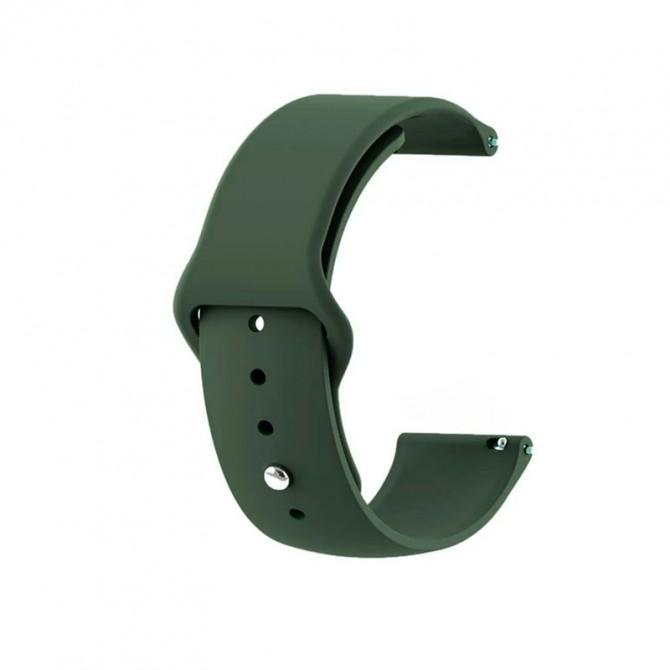 Ремешок универсальный силиконовый Semi-twill 20mm Зеленый