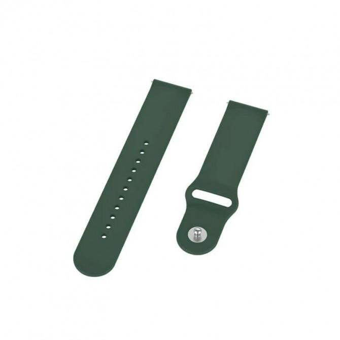 Ремешок универсальный силиконовый Semi-twill 20mm Зеленый-2