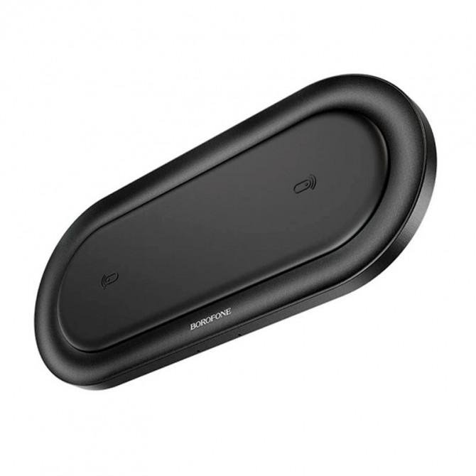 Безпровідний зарядний пристрій Borofone BQ7 Prominent dual 10W Black
