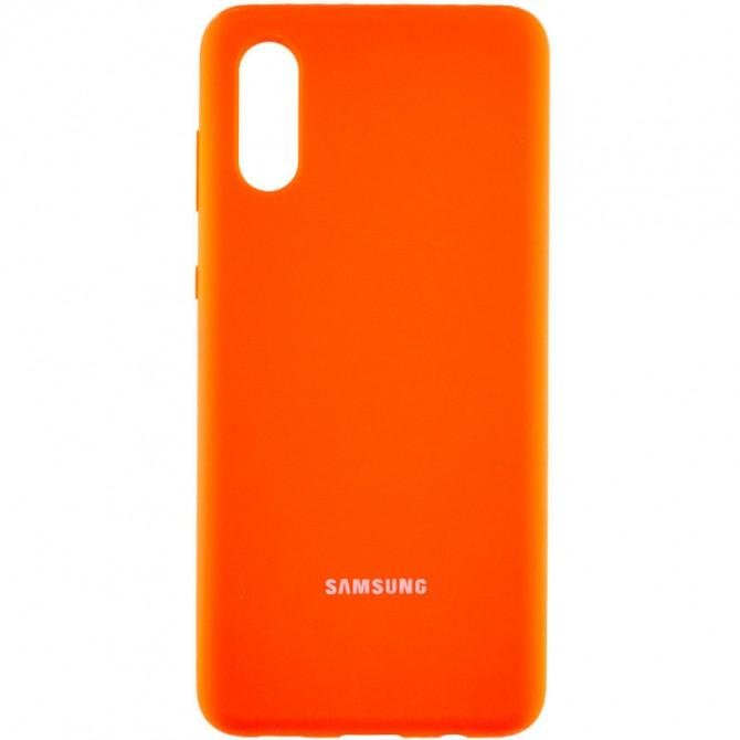 Чехол Original Soft Case Samsung A015 Galaxy A01 2020 Оранжевый FULL