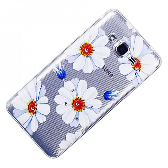 Чехол Lucent Diamond Case для Samsung J500 (J5) Daisy (Blue)-2
