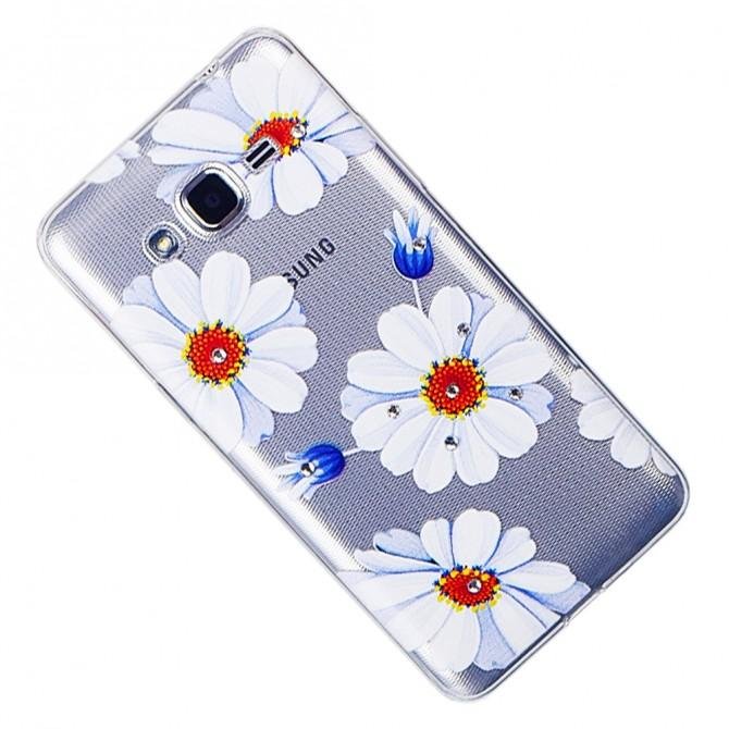 Чехол Lucent Diamond Case для Samsung J500 (J5) Daisy (Blue)-3