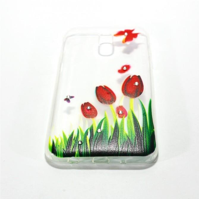 Чехол Lucent Diamond Case для Samsung J530 (J5-2017) Tulips (Red)-3