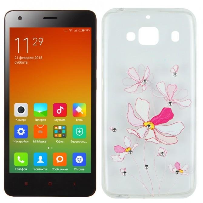 Чехол Lucent Diamond Case для Xiaomi Redmi 2 Iris (Pink)