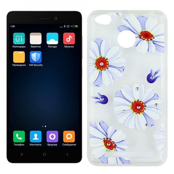 Чохол Lucent Diamond Case для Xiaomi Redmi 3s/3x/3 Pro Daisy (Синій)