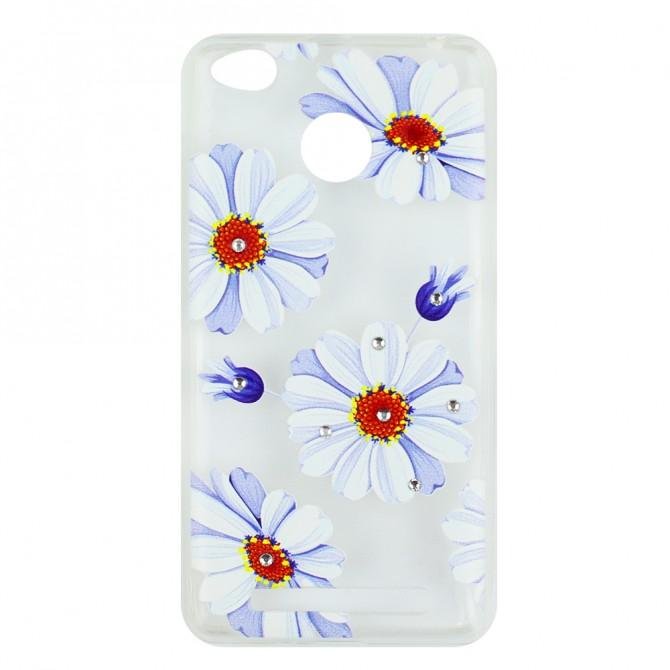 Чохол Lucent Diamond Case для Xiaomi Redmi 3s/3x/3 Pro Daisy (Синій)-1