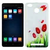Чехол Lucent Diamond Case для Xiaomi Redmi 3s/3x/3 Pro Tulips (Red)