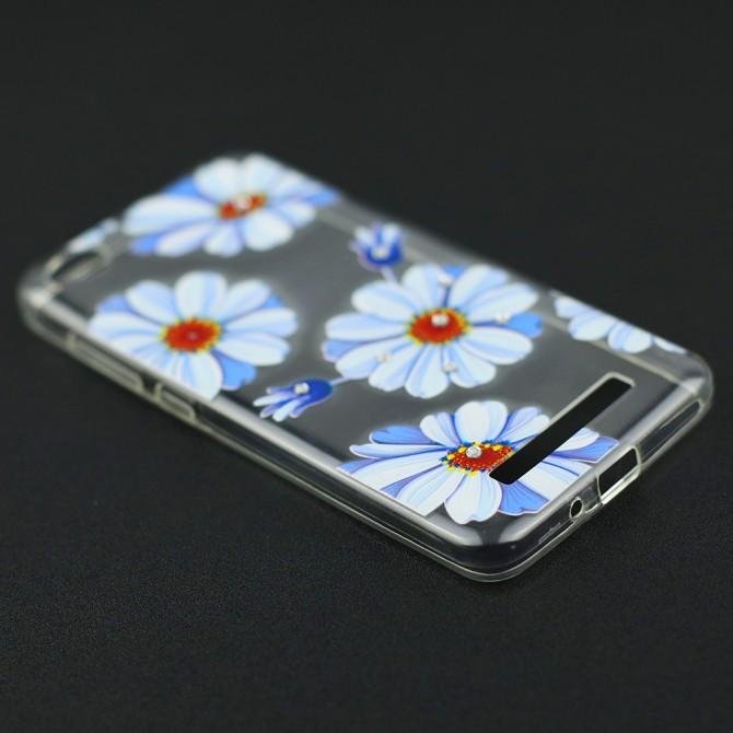 Чехол Lucent Diamond Case для Xiaomi Redmi 4a Daisy (Blue)-3