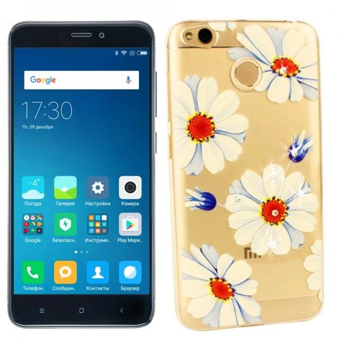 Чехол Lucent Diamond Case для Xiaomi Redmi 4x Daisy (Blue)
