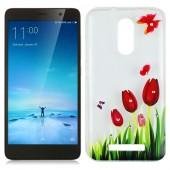 Чохол Lucent Diamond Case для Xiaomi Redmi Note 3 Tulips (Червоний)