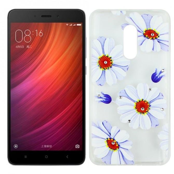 Чехол Lucent Diamond Case для Xiaomi Redmi Note 4 Daisy (Blue)