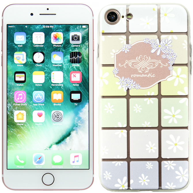 Чохол MakeUp TPU Case для iPhone 7/8 Квіти