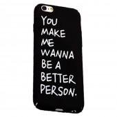 Чехол Matte PC Case You make me wanna be для iPhone 7 Чёрный