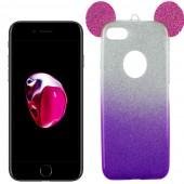 Чехол Mickey TPU Case с блестками для iPhone 7