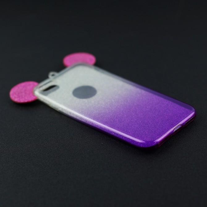 Чехол Mickey TPU Case с блестками для iPhone 7-2
