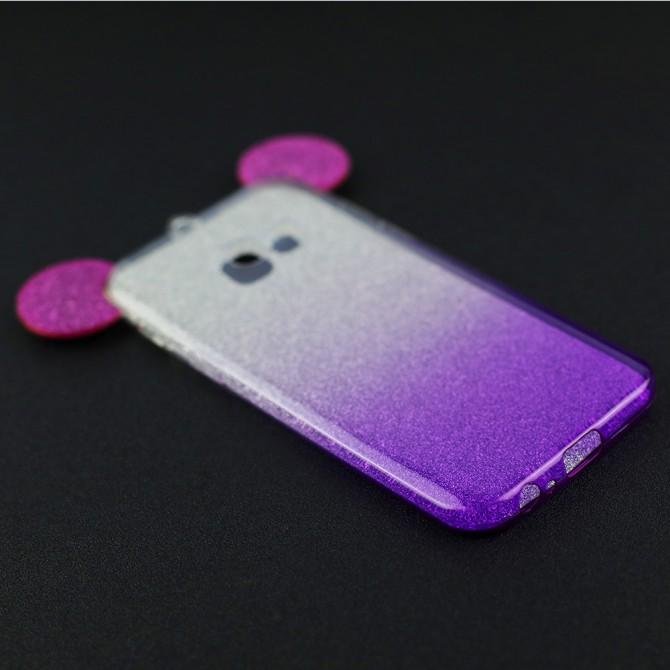 Чехол Mickey TPU Case с блестками для Samsung A320 (A3 2017)-3