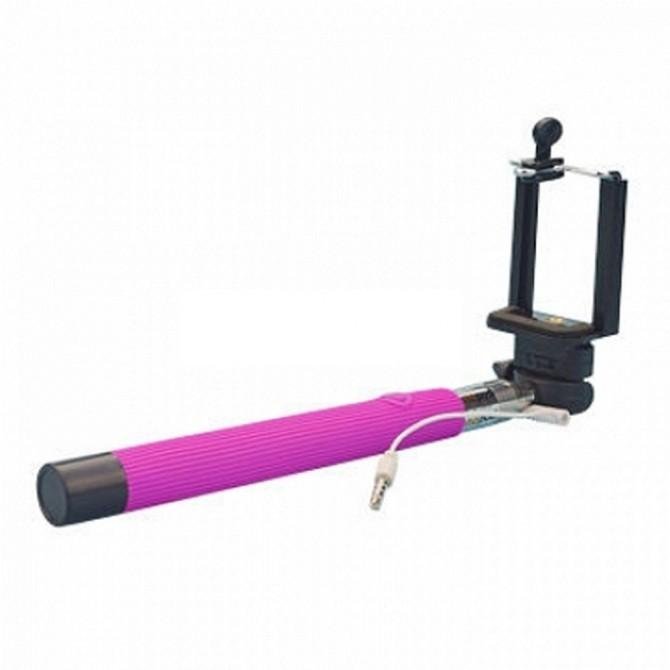 Монопод Optima Z07-5F with Bluetooth Рожевий