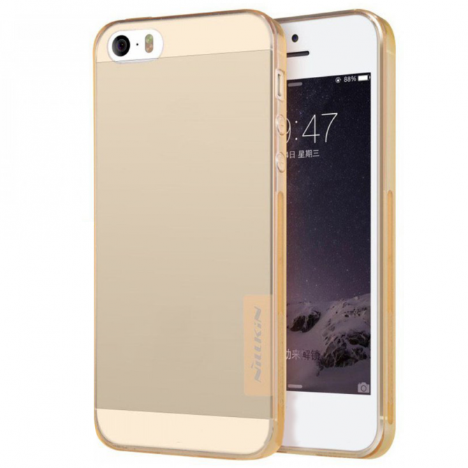 Чохол NILLKIN Nature TPU для iPhone 5 Золотий-2