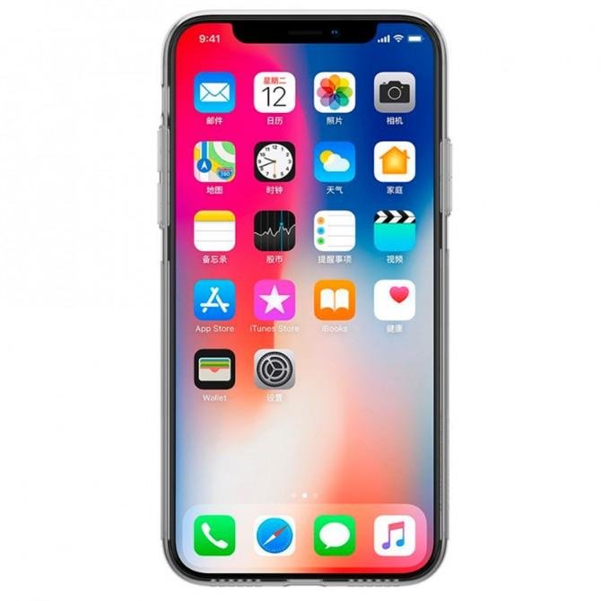 Чехол NILLKIN Nature TPU для iPhone Xs Max White-1