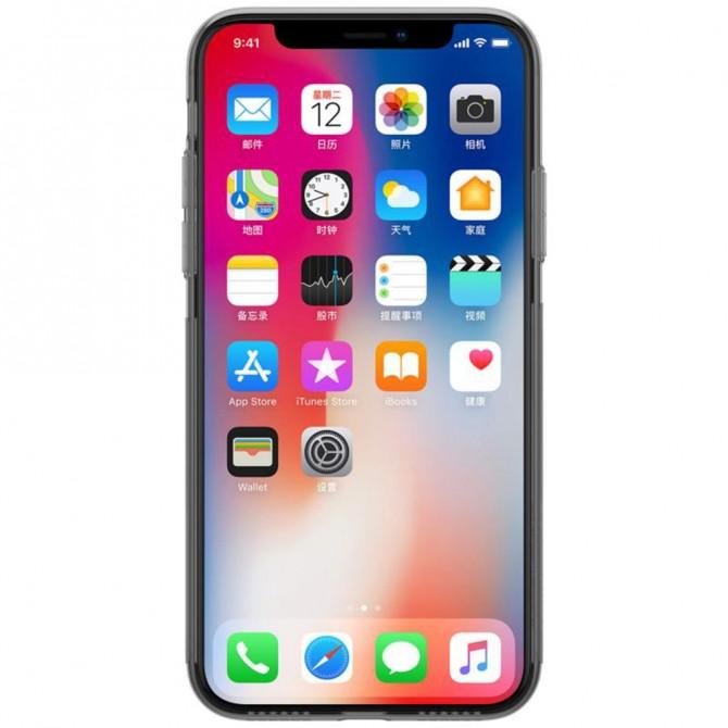 Чехол NILLKIN Nature TPU для iPhone X/Xs Grey-1