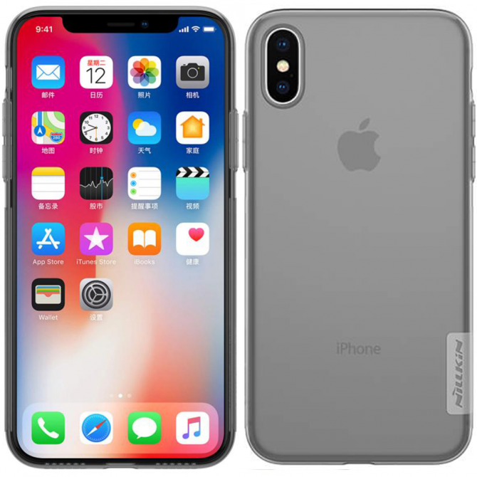 Чехол NILLKIN Nature TPU для iPhone X/Xs Grey