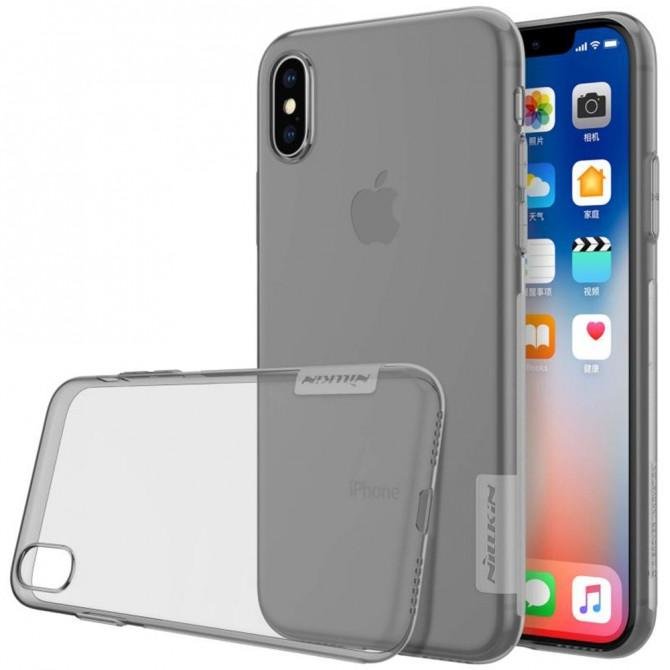 Чехол NILLKIN Nature TPU для iPhone X/Xs Grey-3
