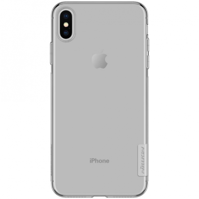 Чехол NILLKIN Nature TPU для iPhone Xs Max Grey-2
