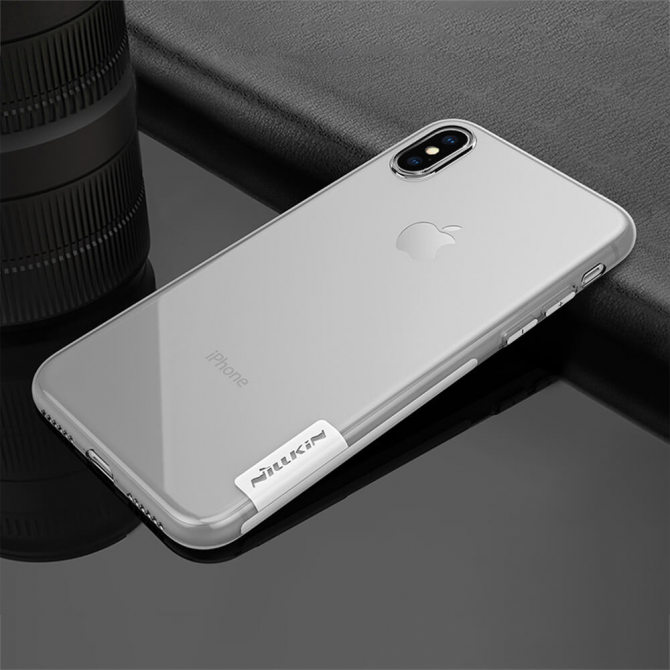 Чехол NILLKIN Nature TPU для iPhone Xs Max Grey-4