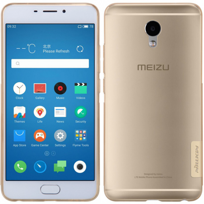 Чохол NILLKIN Nature TPU для Meizu M3e Золотий