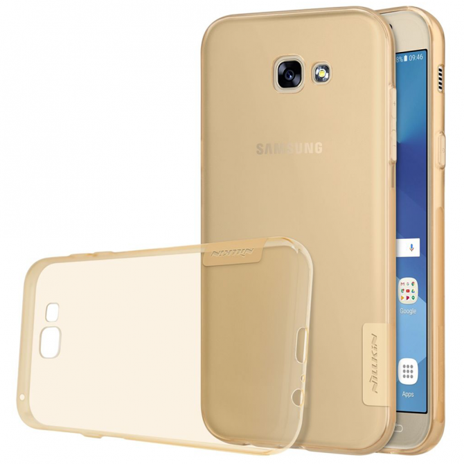 Чехол NILLKIN Nature TPU для Samsung A710 (A7-2016) Gold-1