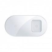 Беспроводное зарядное устройство Baseus Simple 2in1 (WXJK-02) White (Phone + Pods)