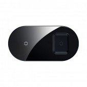 Бездротовий зарядний пристрій Baseus Simple 2in1 (WXJK-A01) Чорний (Phone + Pods) Бездротовий зарядний пристрій Baseus Simple 2in1 (WXJK-A01) Чорний (Phone + Pods)