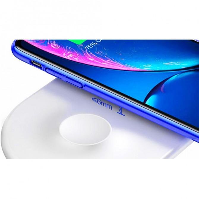 Бездротовий зарядний пристрій Baseus Smart 2in1(Type-C) (WX2IN1P20-02) Бiлий (Phone + Watch)-2