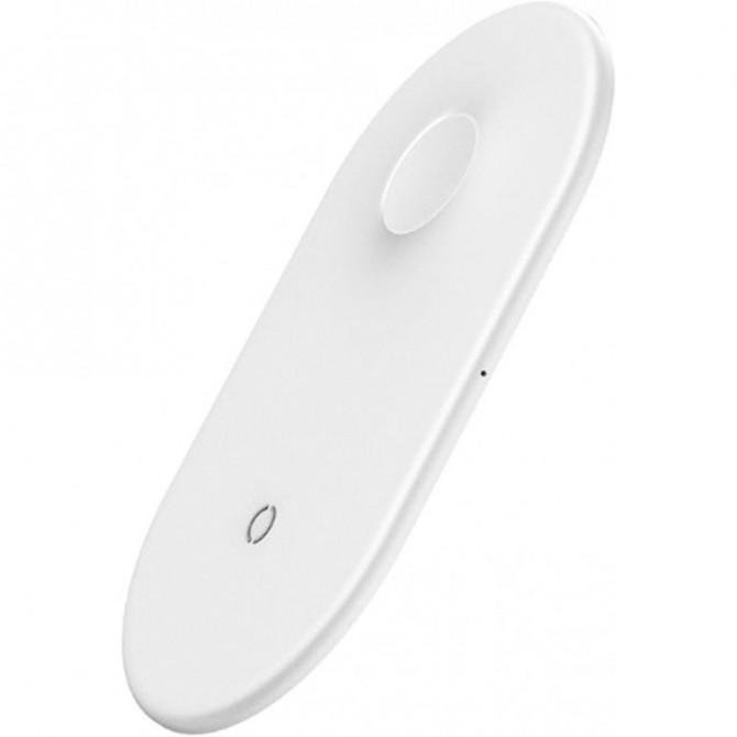 Бездротовий зарядний пристрій Baseus Smart 2in1(Type-C) (WX2IN1P20-02) Бiлий (Phone + Watch)-4