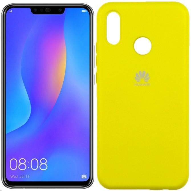 Чехол Soft Case для Huawei P20 Lite Ярко жёлтый FULL