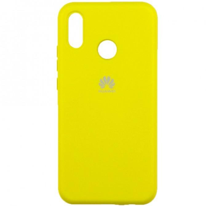 Чехол Soft Case для Huawei P20 Lite Ярко жёлтый FULL-1