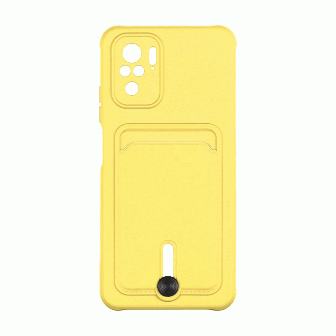 Чохол TPU Colorfull Pocket Card для Xiaomi Redmi Note 10 / Note 10s Жовтий