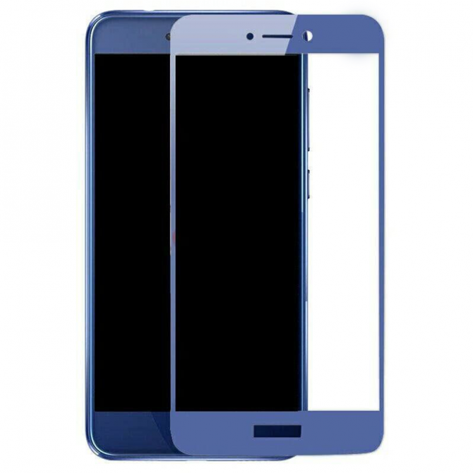 Захисне скло для HUAWEI P8 Lite 2017 (0.3 мм, 2.5D, с синим Silk Screen покриттям)