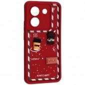 Чохол 3D Coffee&Cookie series for Xiaomi Redmi Note 14 4G Marsala