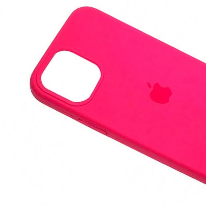 Оригинальный силиконовый чехол для iPhone 12 Pro Малиновый FULL-2