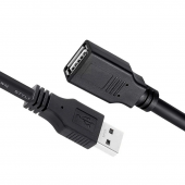Кабель-подовжувач USB USB 2.0 AM/AF ColorWay 1,8 м чорний